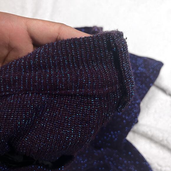 Vintage 90s Lip Service Sparkly Blue Pants Small Womens Mall Goth Gothic Y2K - Picture 11 of 16